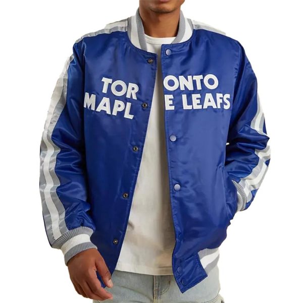 Toronto Maple Leafs Satin Varsity Jacket