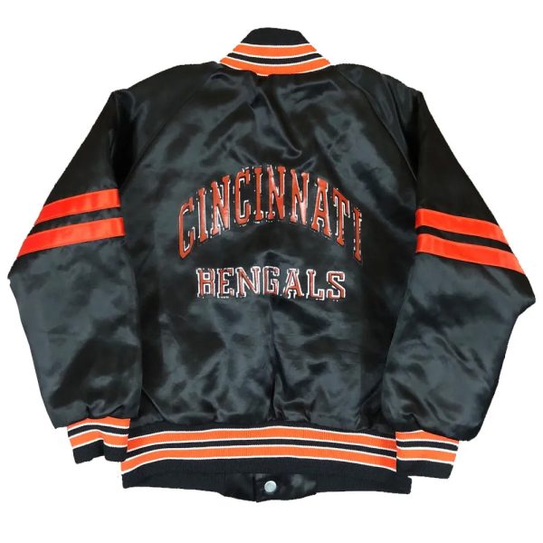 80s Cincinnati Bengals Satin Jacket.