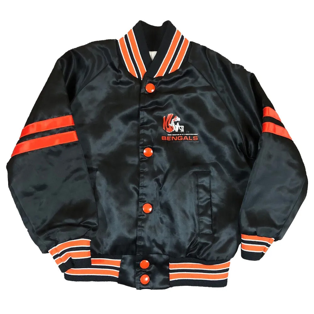 80s Cincinnati Bengals Satin Jacket - A2 Jackets