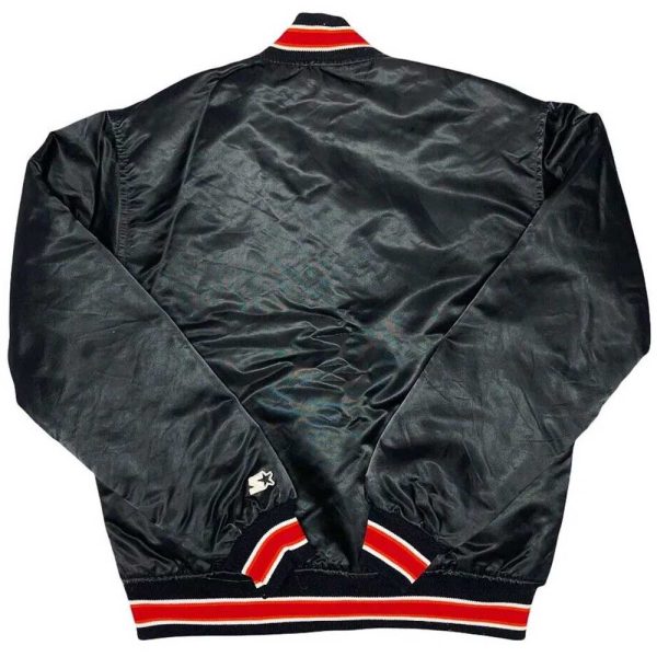 90s Miami Heat Black Satin Jacket