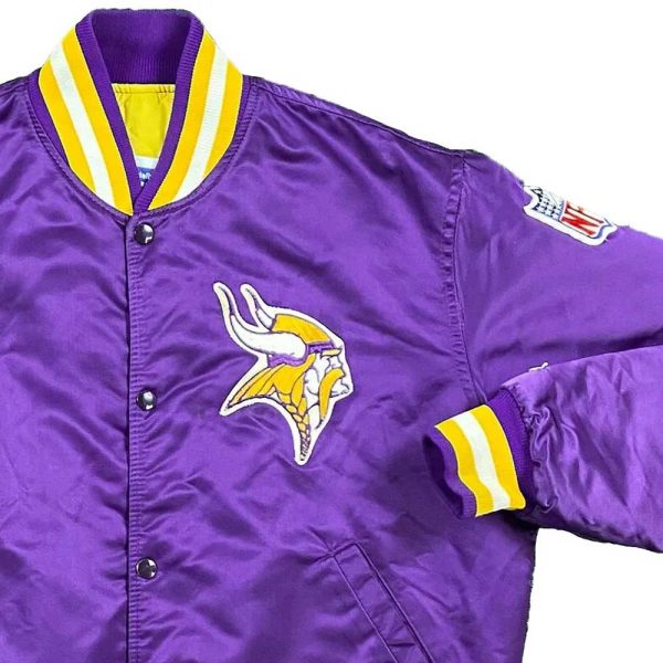 90s Minnesota Vikings Satin Jacket