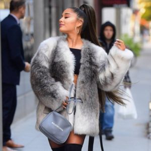 Ariana Grande Faux Fur Coat