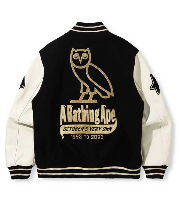 Bape A Bathing Ape OVO Varsity Jacket