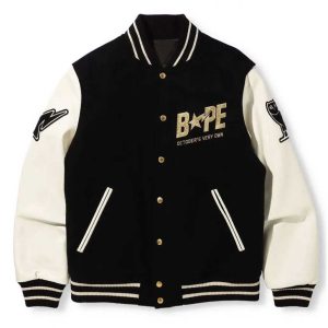 Bape A Bathing Ape OVO Varsity Wool Jacket