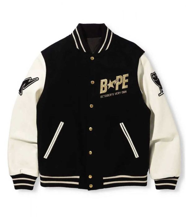 Bape A Bathing Ape OVO Varsity Wool Jacket