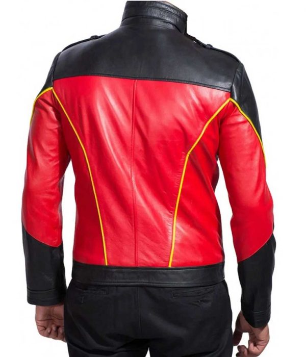 Batman Tim Drake Red and Black Jacket