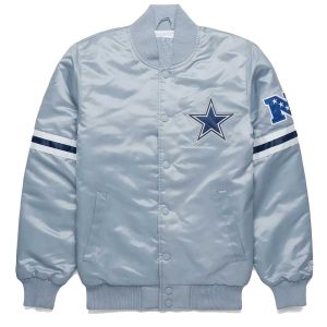 Dallas Cowboys Gray Satin Jacket