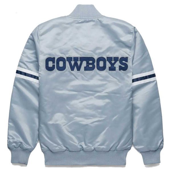 Dallas Cowboys Satin Gray Jacket