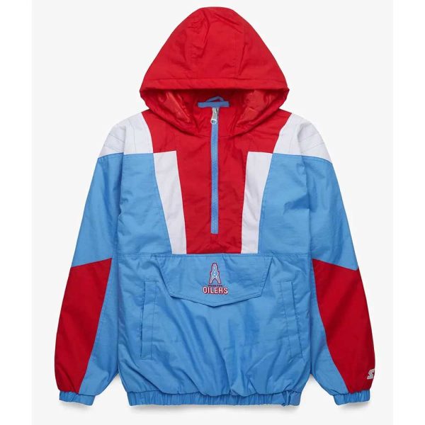 Houston Oilers Pullover Red Jacket