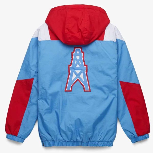 Houston Oilers Red Pullover Jacket