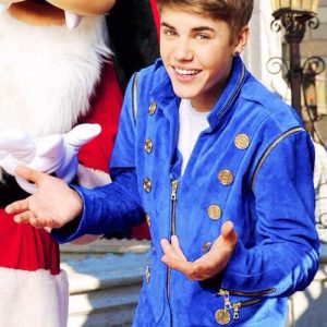Justin Bieber Mistletoe Disney Christmas Parade Blue Jacket