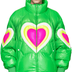 KHALID CHEN PENG Green Lovers Down Coat