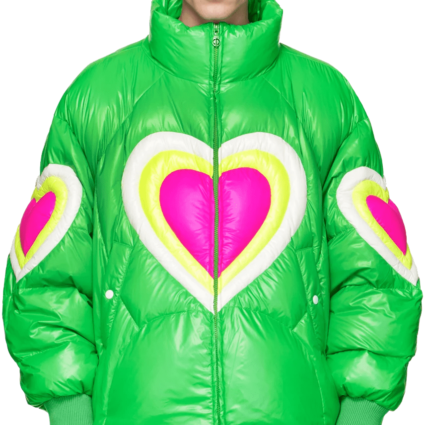 KHALID CHEN PENG Green Lovers Down Coat