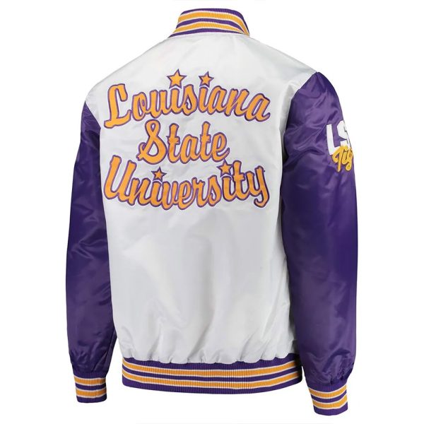 LSU Tigers The Legend Purple & White Satin Jacket