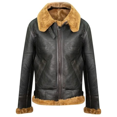 Mens B3 Aviator Flying Sheepskin Jacket