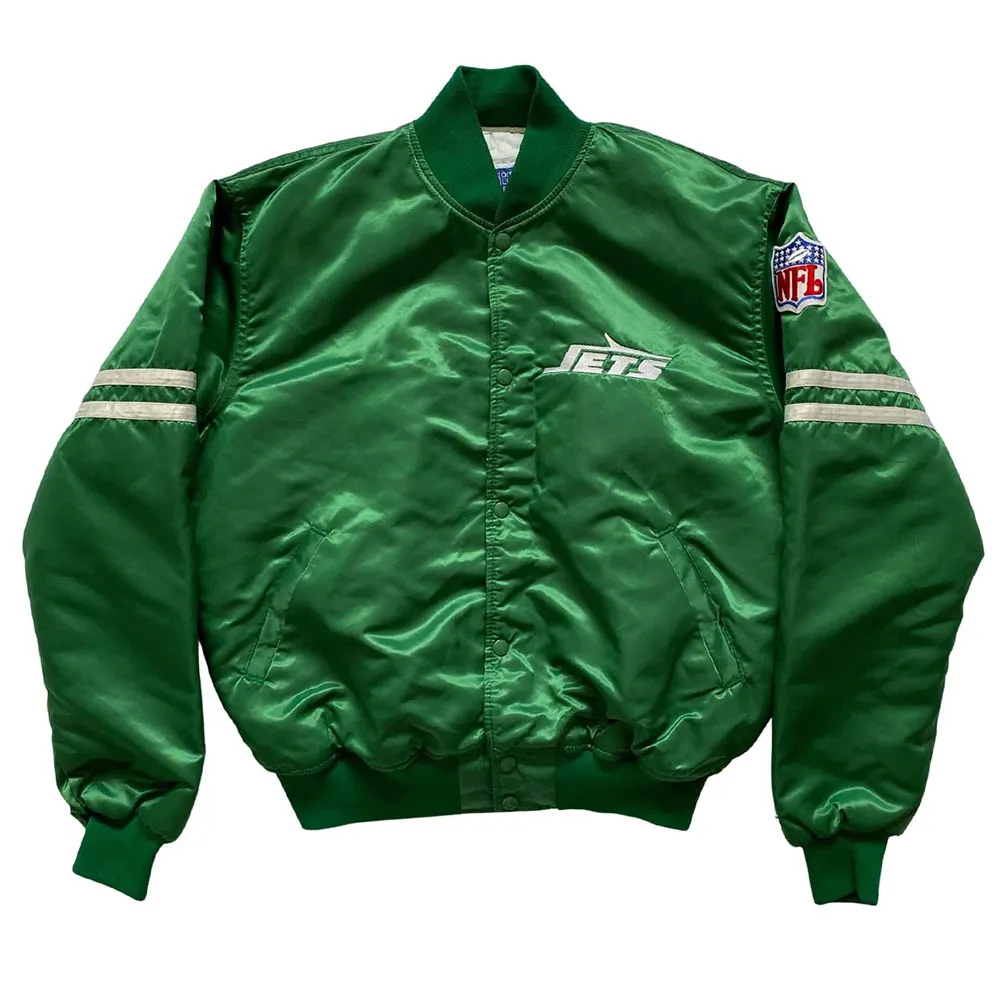 New York Jets 80s Satin Jacket - A2 Jackets