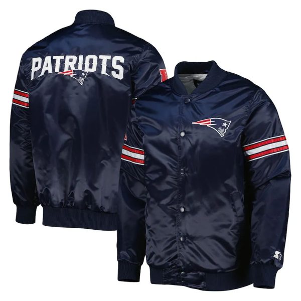 Pick and Roll New England Patriots Satin Jacket