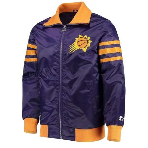 Purple The Captain II Phoenix Suns Varsity Satin Jacket