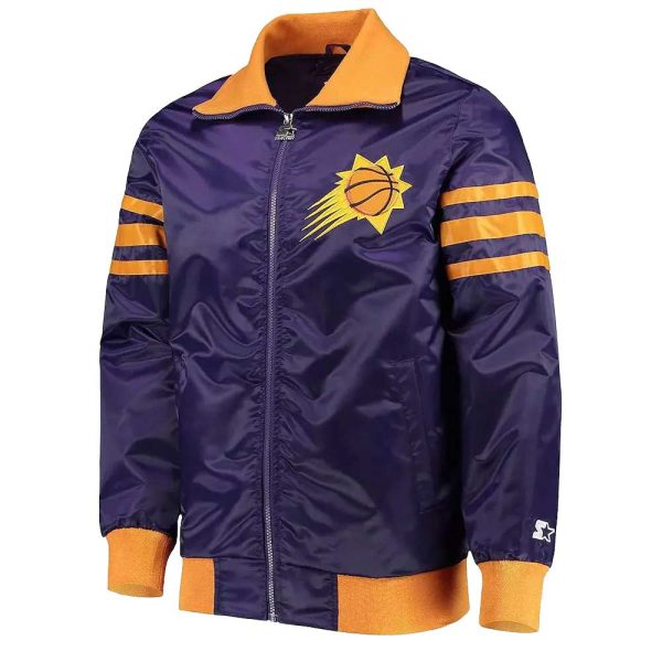 Purple The Captain II Phoenix Suns Varsity Satin Jacket