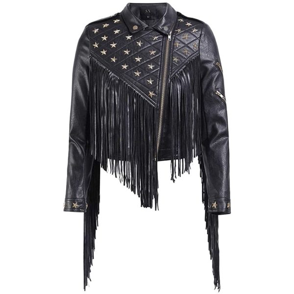 SX Spring Autumn Women Leather Jacket Short Biker Leather Jacket