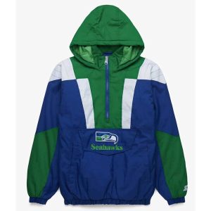 Seattle Seahawks Pullover Green Jacket