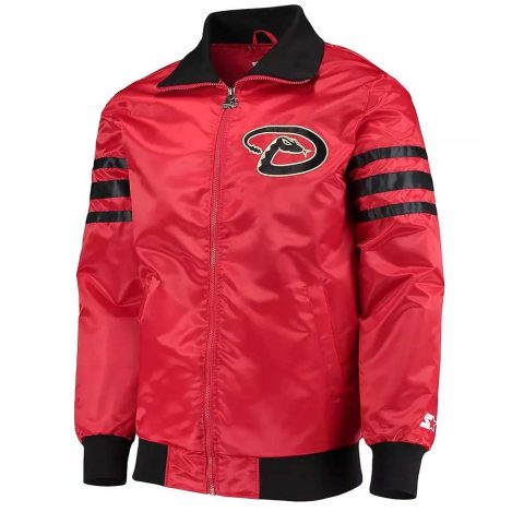 The Captain Arizona Diamondbacks Red Satin Jacket