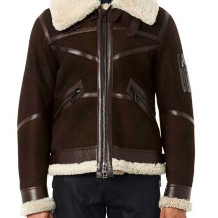 50 Cent Power Shearling Brown Jacket