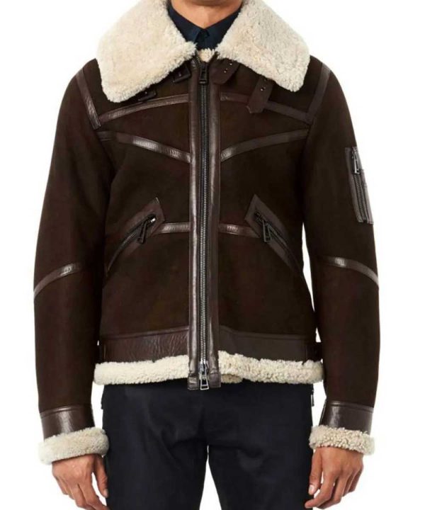 50 Cent Power Shearling Brown Jacket
