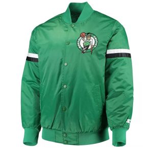 Boston Celtics The Champ Varsity Green Satin Jacket