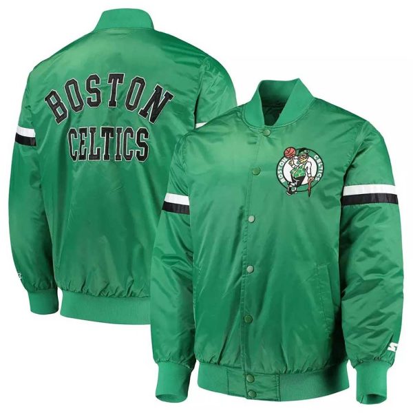 Boston Celtics The Champ Varsity Satin Jacket