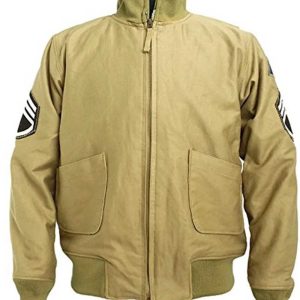 Brad Pitt Fury Wardaddy Cotton Bomber Jacket