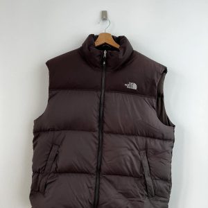 Brown North Face Puffer Vest