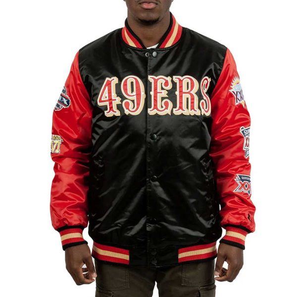 Champs Patches San Francisco 49ers Satin Jacket