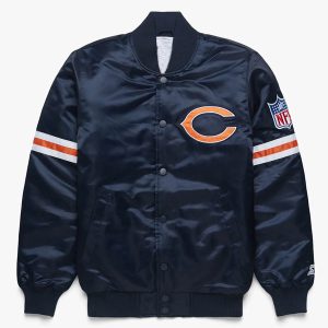 Chicago Bears Bomber Satin Jacket