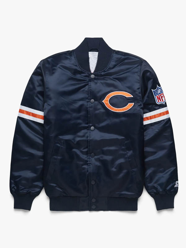 Chicago Bears Bomber Satin Jacket