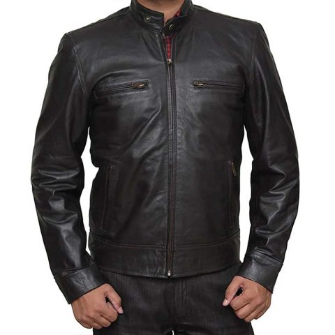 Chicago P.D. Season 10 Jason Beghe Black Leather Jacket