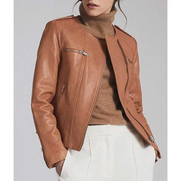Days of Our Lives Arianne Zucker Brown Leather Jacket