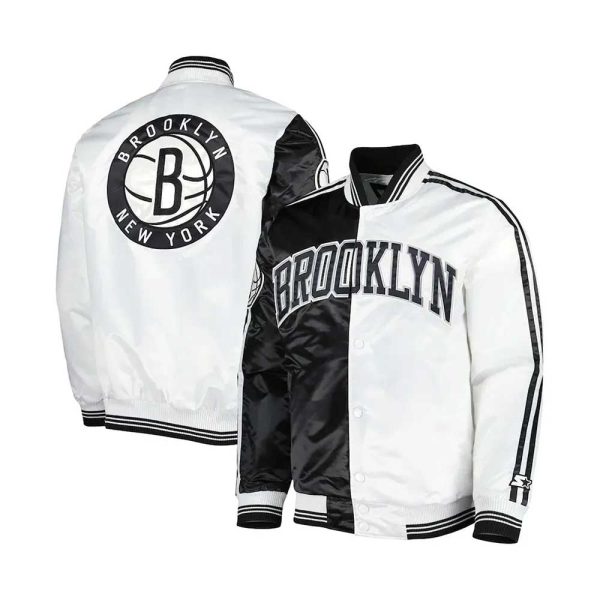 Fast Break Brooklyn Nets Satin Jacket
