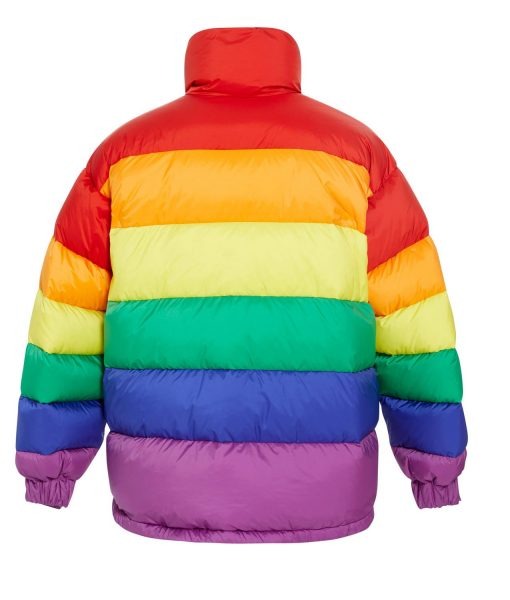 Gooba 69 Puffer Down Rainbow Jacket