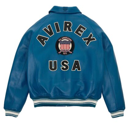 Icon Avirex Leather Bomber Jacket