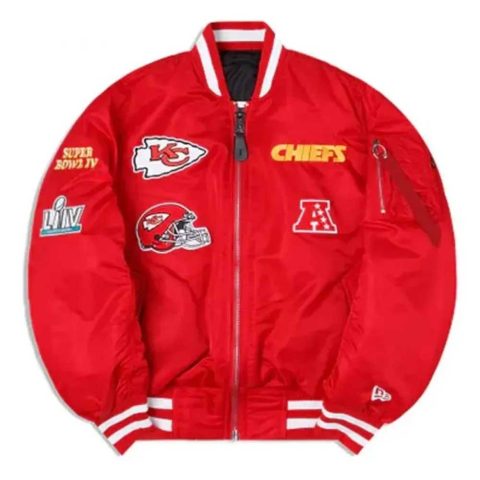 Kansas City Chiefs Red Bomber MA-1 Jacket