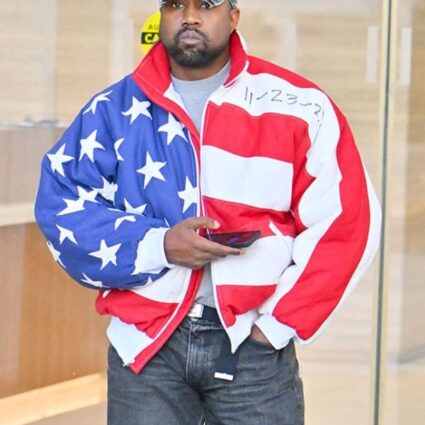 Kanye West USA Flag Bomber Jacket