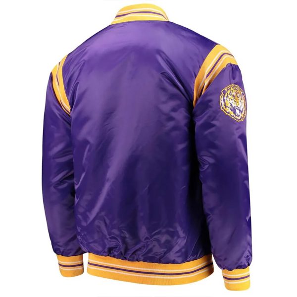 LSU Tigers The Enforcer Satin Purple Jacket