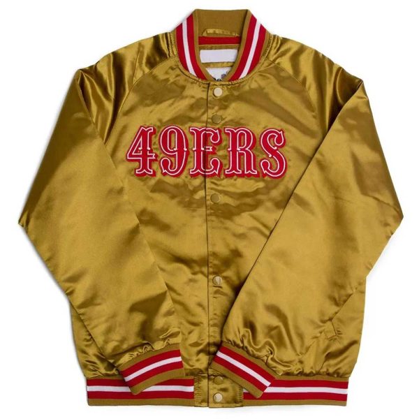 Lightweight San Francisco 49ers Golden Satin Jacket