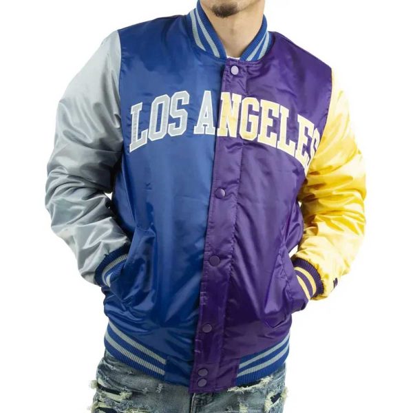 Los Angeles Arch Satin Multi Color Jacket