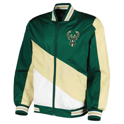 Milwaukee Bucks Hunter Green Ripstop Nylon Jacket