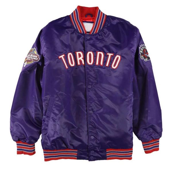 NBA All Star 2000 Toronto Raptors Purple Satin Jacket