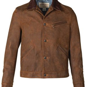 Nubuck Cowhide Mechanic's Leather Jacket