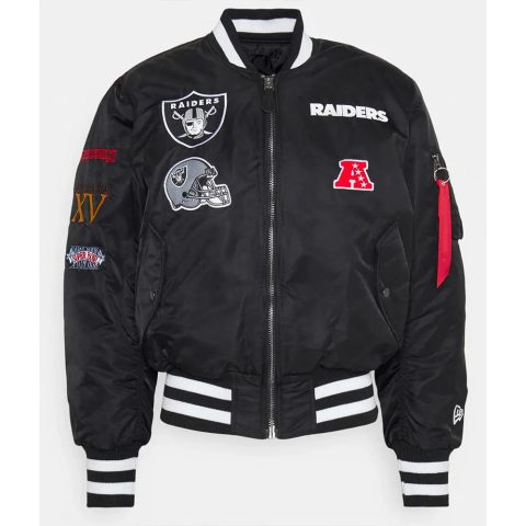 Oakland Raiders Bomber MA-1 Satin Bomber Jacket