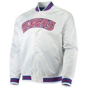 Philadelphia 76ers Sixers Satin Jacket